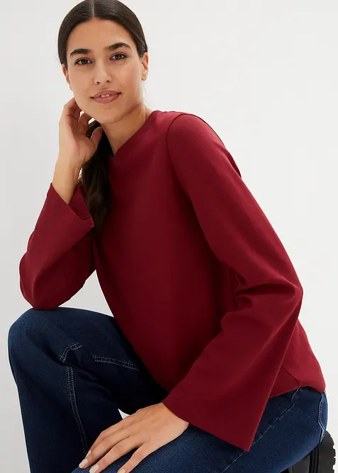 Langarmshirt aus reiner Bio-Baumwolle, bonprix