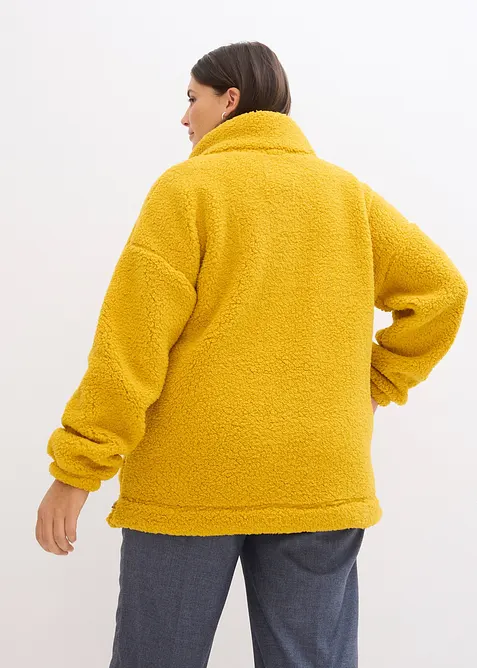 Fleeceshirt mit Stehkragen, bonprix