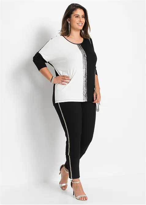 Shirt mit Pailletten, bonprix