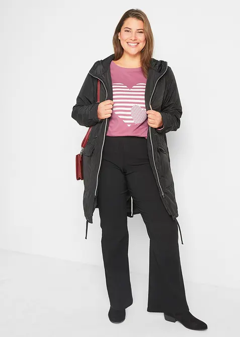 T-shirt manches longues, imprim&eacute;, bonprix