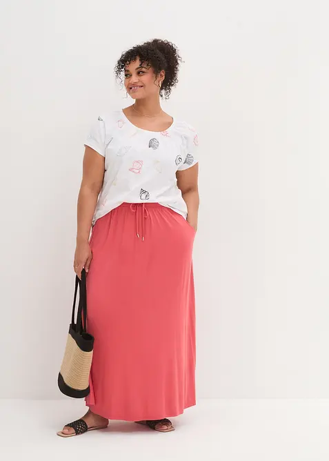 T-shirt imprimé à col rond, bonprix