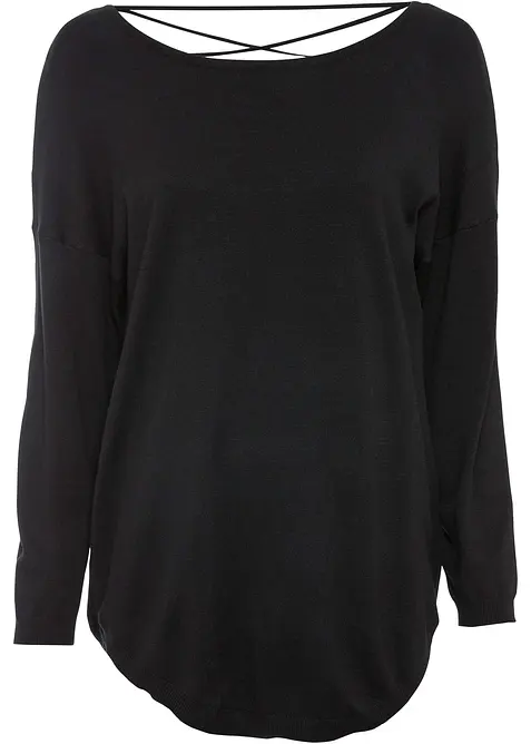 Pull en fine maille de viscose mélangée, bonprix