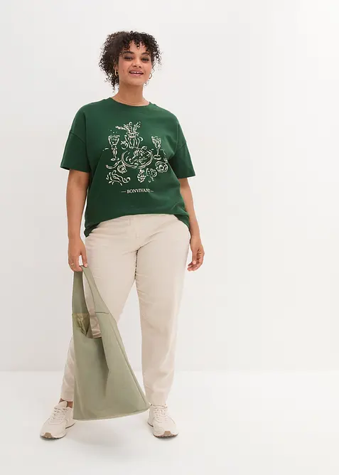 Oversized T-Shirt aus Bio-Baumwolle, bonprix
