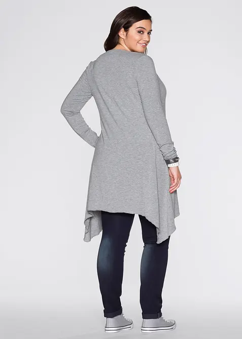 Gilet fluide en viscose m&eacute;lang&eacute;e, bonprix