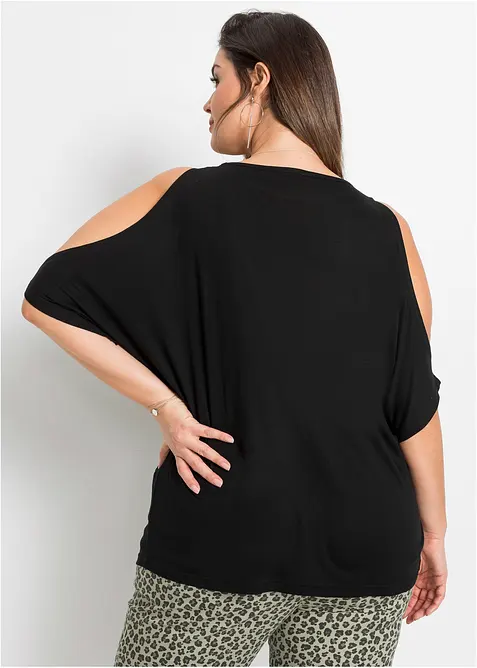 Cold-Shoulder-Shirt aus Viskose, bonprix
