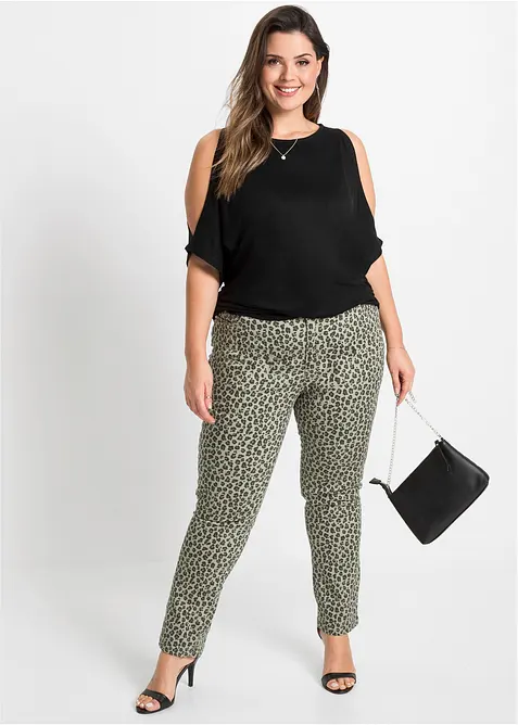 Cold-Shoulder-Shirt aus Viskose, bonprix