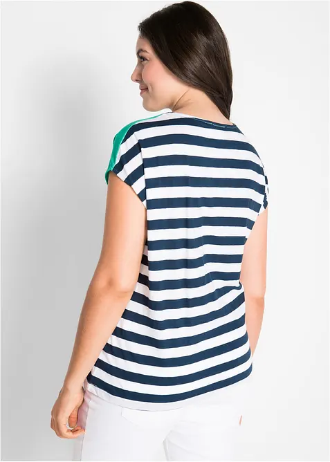 Kurzarm-Flammgarn-Shirt, bonprix