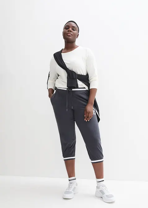 Jogginghose, 3/4-Länge aus Baumwollmix, bonprix