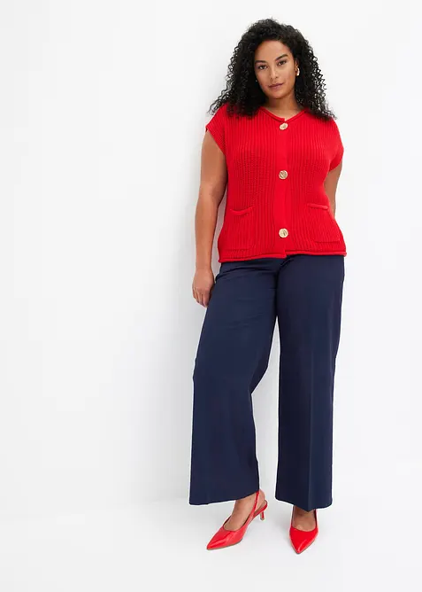 Strick-Weste mit Taschen, bonprix