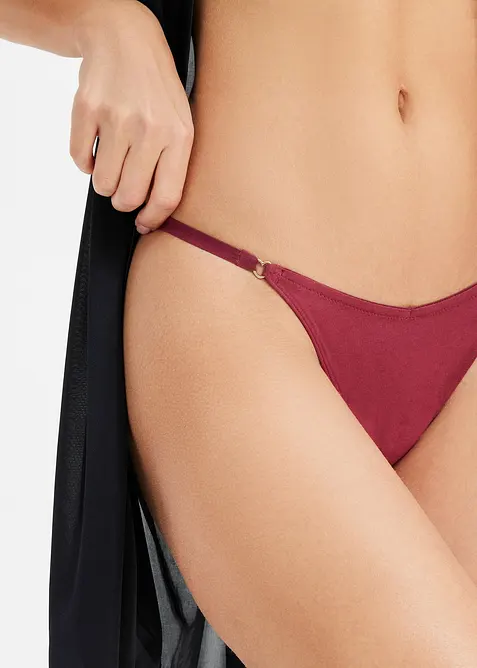 String mit V-Shape mit Bio-Baumwolle (4er Pack), bonprix