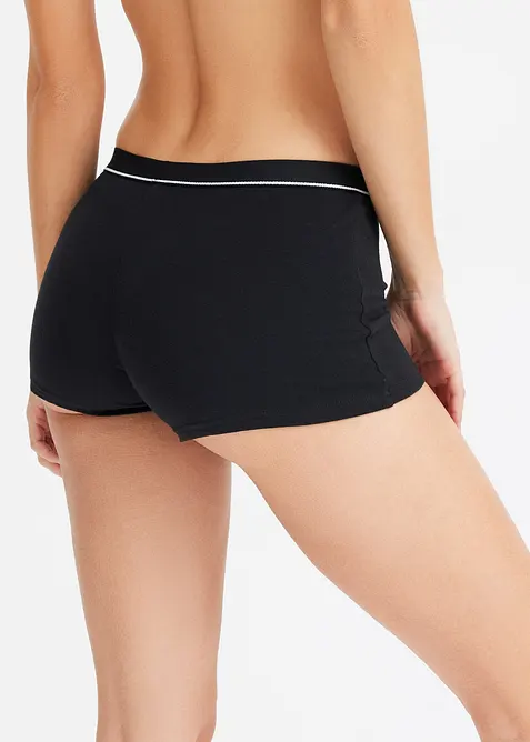 Damen Boxer mit Bio-Baumwolle (4er Pack), bonprix