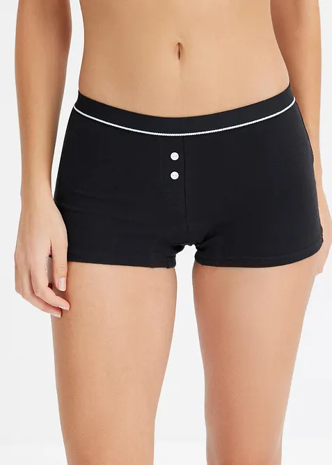 Damen Boxer mit Bio-Baumwolle (4er Pack), bonprix