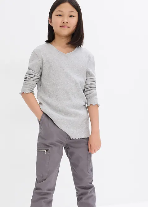 Lot de 2 T-shirts en coton c&ocirc;tel&eacute;, bonprix