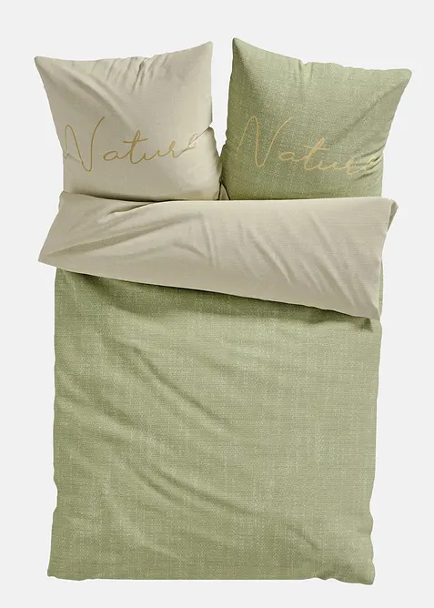 Wendebettwäsche in Leinenoptik, bonprix