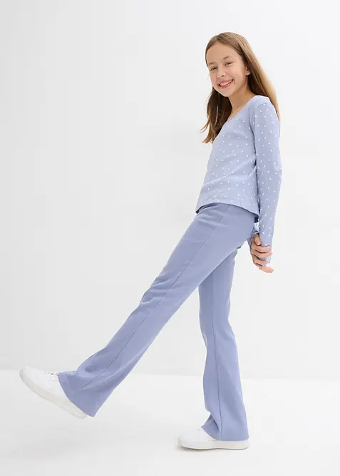 Gerippte Jersey-Hose mit Bio-Baumwolle, bonprix