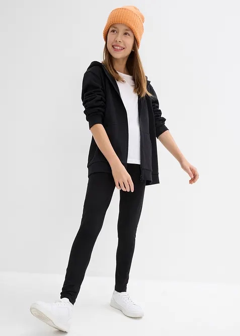 Lot de 3 leggings en coton extensible, bonprix