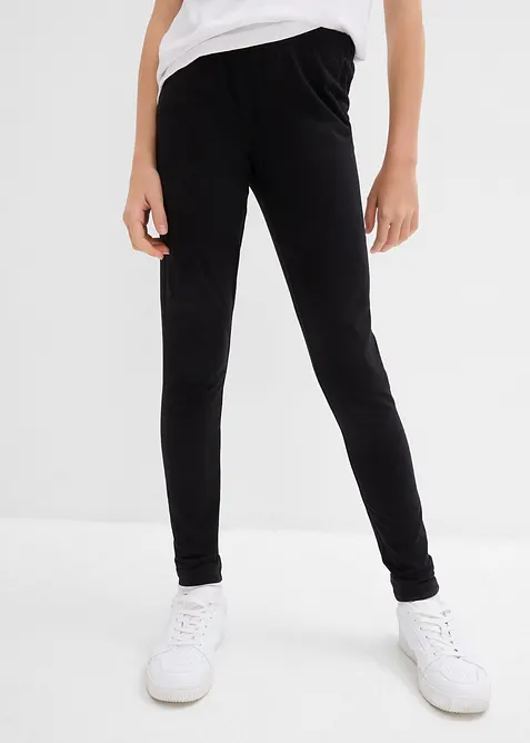 Lot de 3 leggings en coton extensible, bonprix