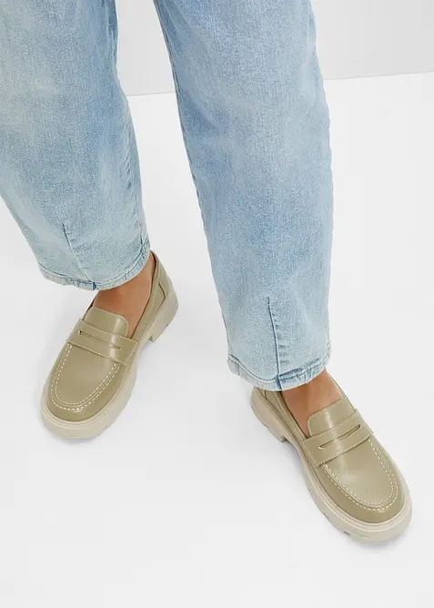 Mocassins &agrave; semelle &eacute;paisse et l&eacute;g&egrave;re, bonprix
