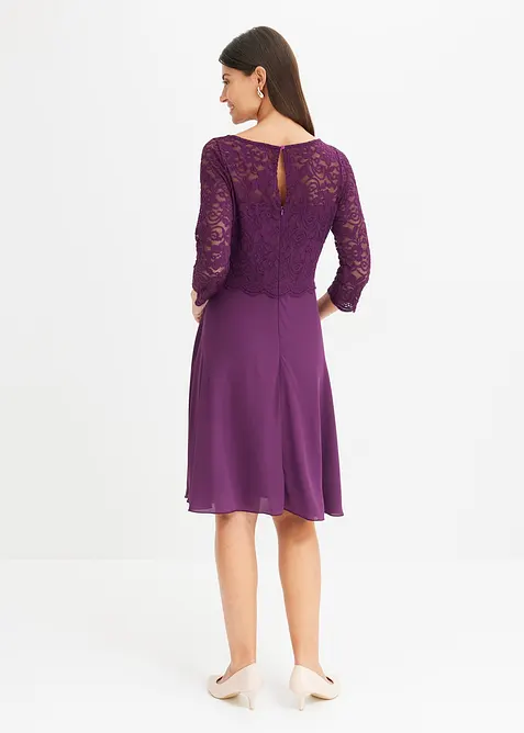 Minikleid mit Spitze, bonprix