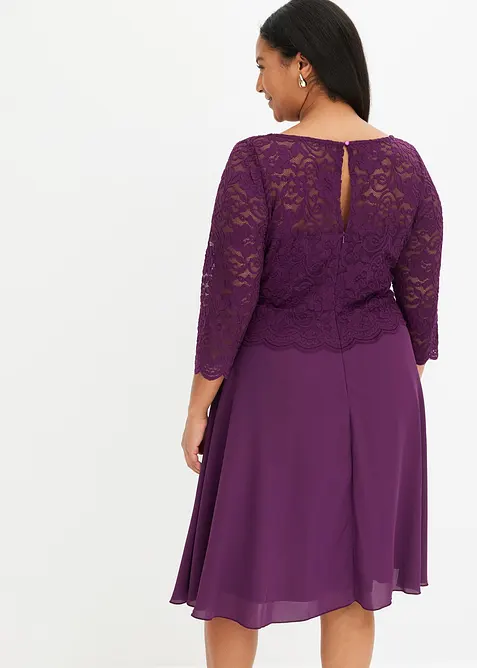 Mini-robe &agrave; dentelle, bonprix