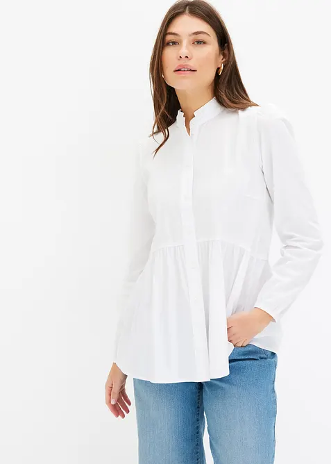 Longbluse aus Baumwoll-Mix, bonprix
