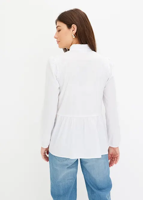 Longbluse aus Baumwoll-Mix, bonprix