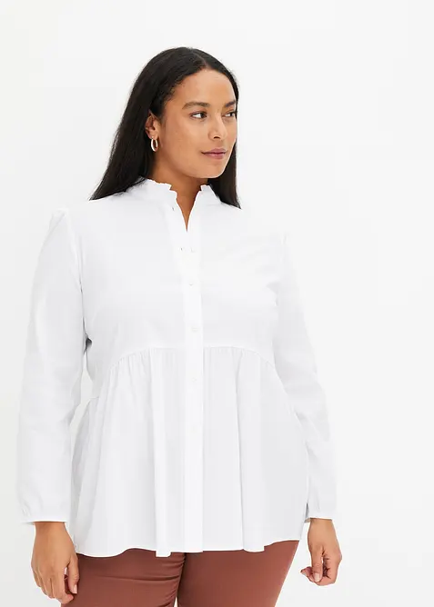 Longbluse aus Baumwoll-Mix, bonprix