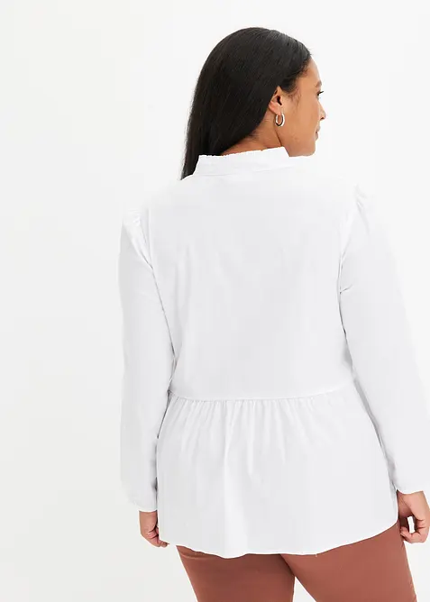 Longbluse aus Baumwoll-Mix, bonprix