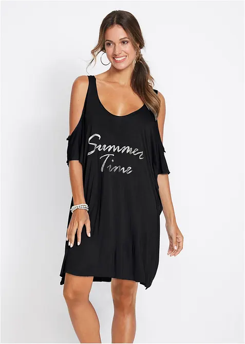 Robe de plage transparente en viscose, bonprix