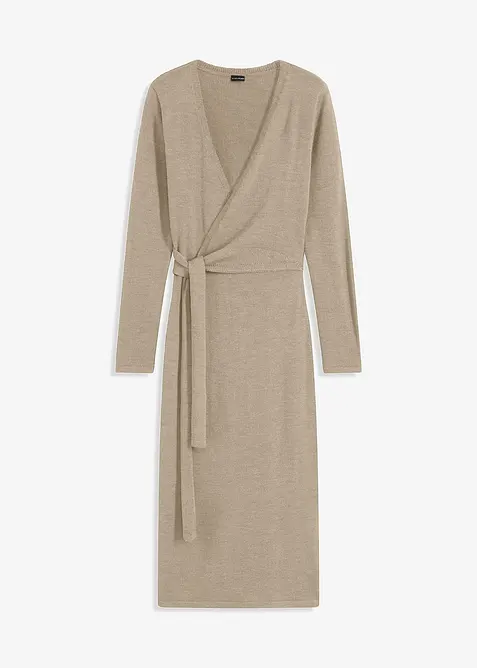 Robe midi en maille, bonprix