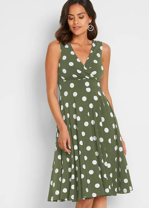 Robe en jersey à pois, bonprix