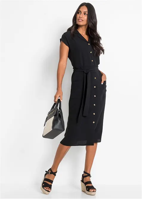 Blusenkleid mit Bindeband, bonprix