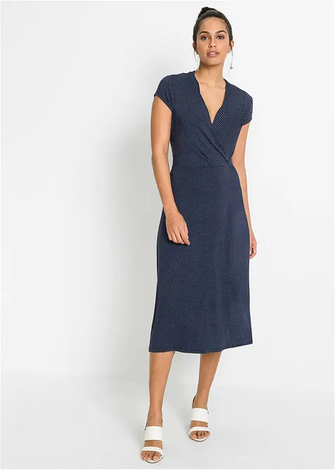 Midikleid aus Viksose-Mix, bonprix