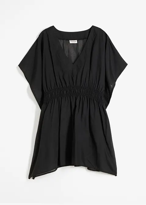 Transparente Strandtunika mit V-Ausschnitt, bonprix
