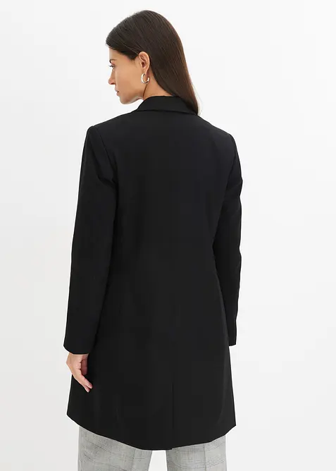 Blazer long &agrave; col V, manches longues, bonprix