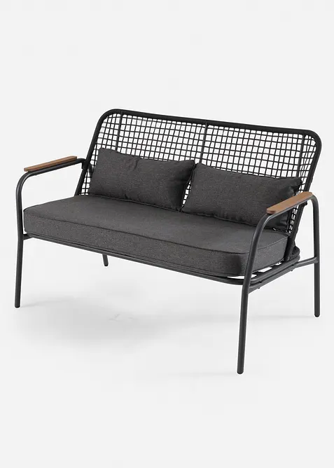 Banc de jardin &agrave; dossier tress&eacute;, bonprix