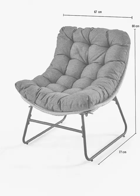 Mobilier de jardin (2 pi&egrave;ces), bonprix