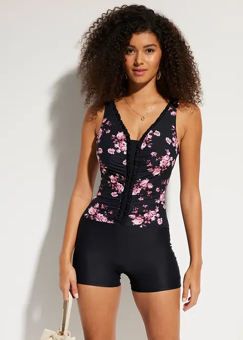 Light Shape-Badeanzug mit Bein, bonprix