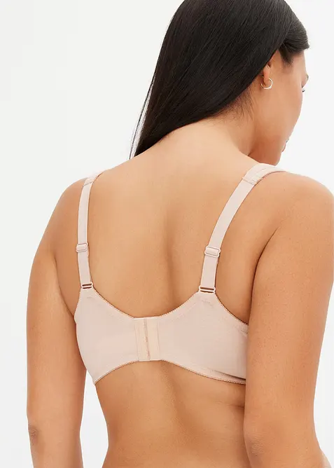 Lot de 2 soutiens-gorge coton &agrave; coques et armatures, bonprix