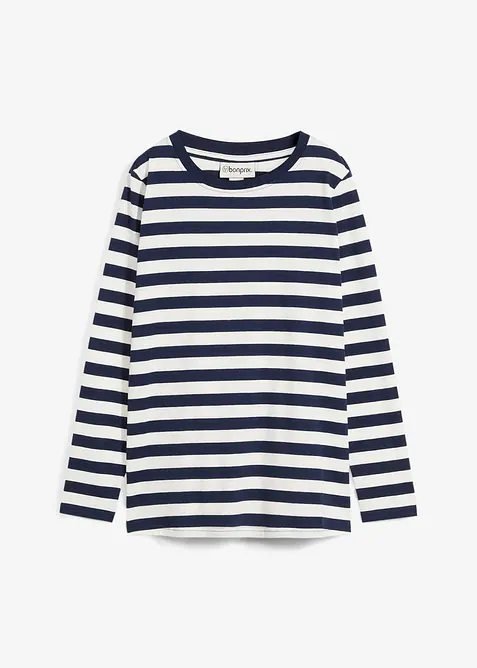 Streifenshirt aus reiner Bio-Baumwolle, bonprix