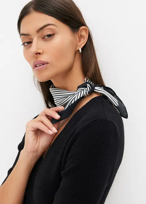 Foulard ray&eacute; en velours &eacute;ponge, bonprix