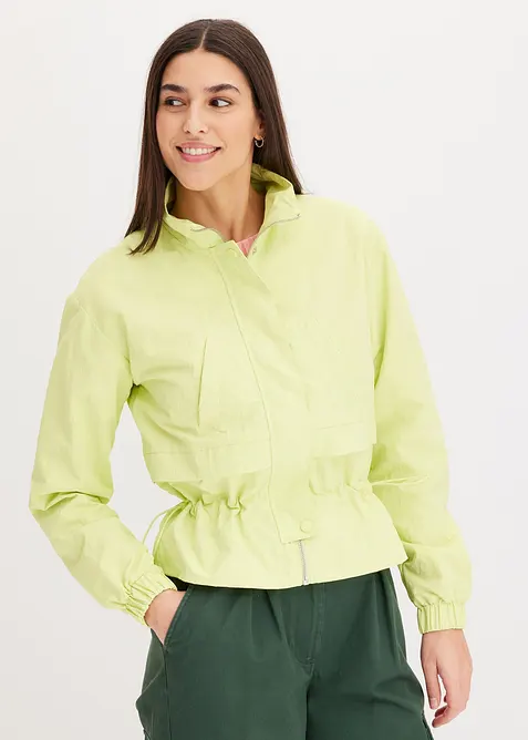 Kurze Jacke mit Taillen-Tunnelzug, bonprix