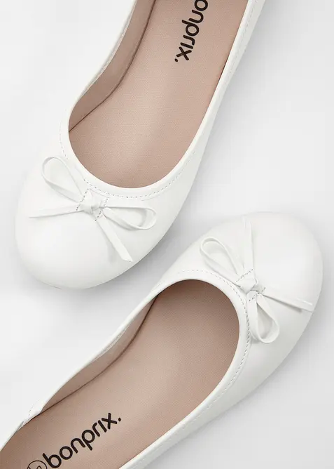Ballerines &agrave; petit n&oelig;ud, bonprix
