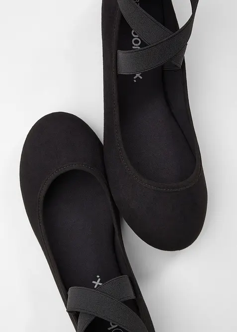 Ballerinas mit elastischen Riemen, bonprix