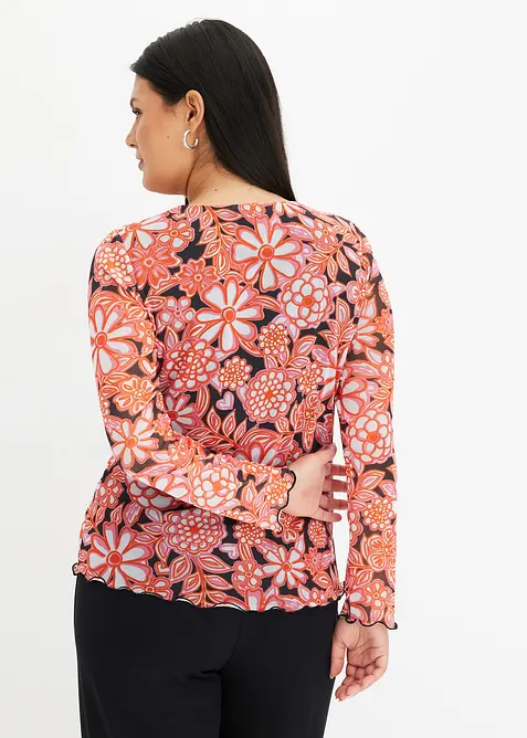 T-shirt manches longues en mesh, bonprix