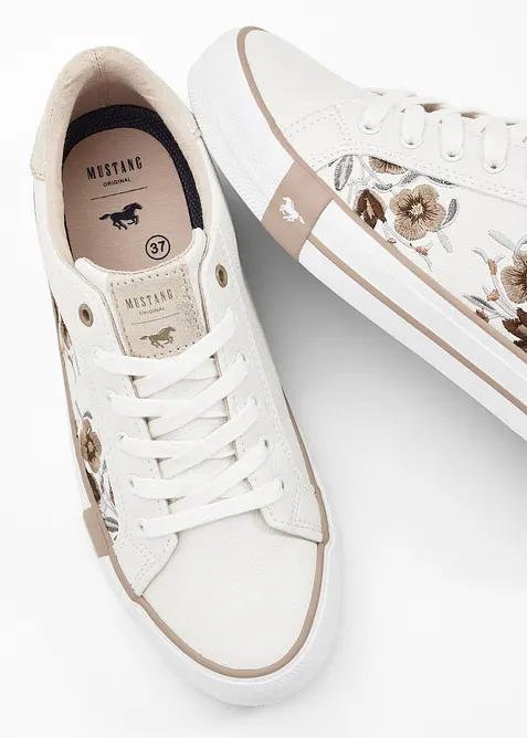Mustang Sneaker mit Stickerei, Mustang