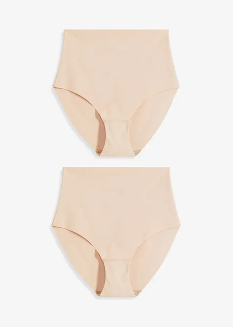 Lot de 2 slips sculptants ultra l&eacute;gers sans coutures, bonprix