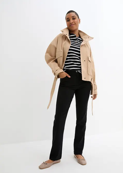 Bengalin-Stretch-Hose mit Bequembund, Straight, bonprix