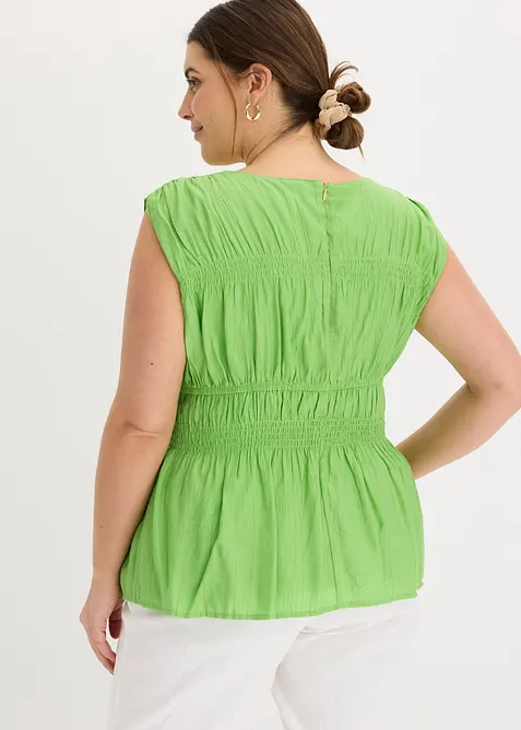 Blouse sans manches en viscose m&eacute;lang&eacute;e, bonprix