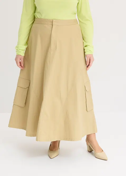 Cargorock aus reiner Baumwolle, bonprix